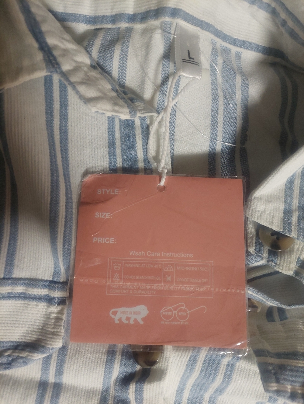 Striped Button-Up Shirt - Picture 5 of 6